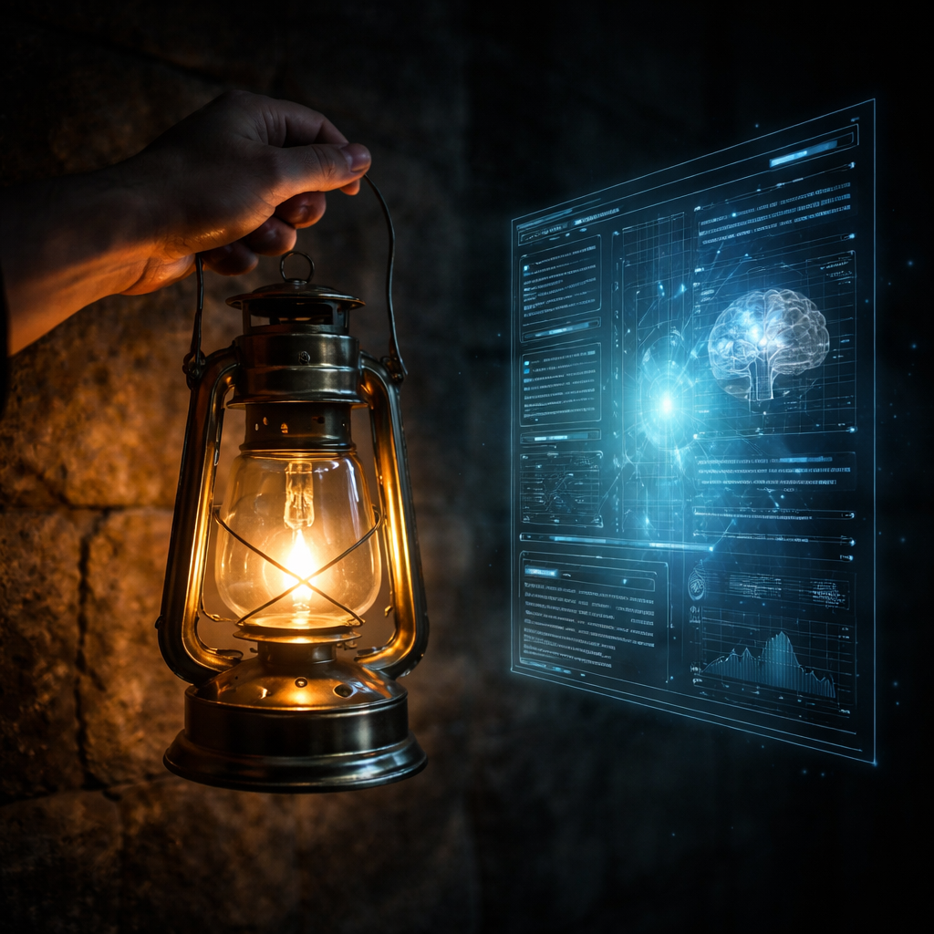 Clock face with blurred light trails — time and attention under pressure